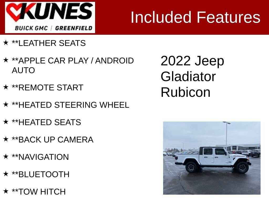Used 2022 Jeep Gladiator Rubicon