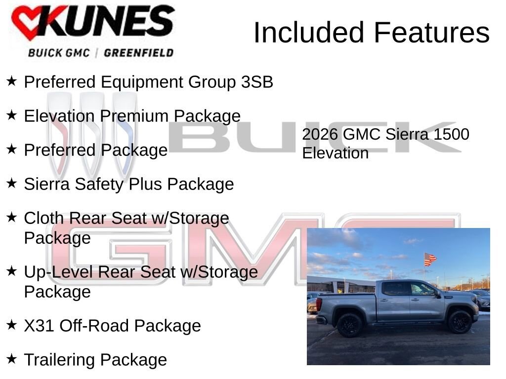 New 2026 GMC Sierra 1500 Elevation Truck
