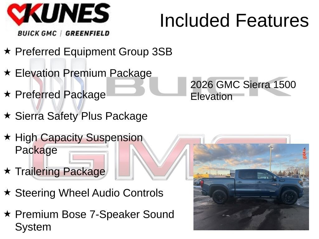 New 2026 GMC Sierra 1500 Elevation Truck