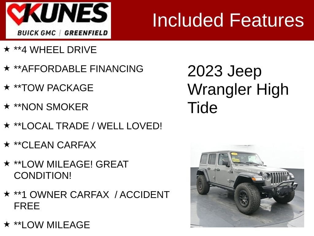 Used 2023 Jeep Wrangler High Tide