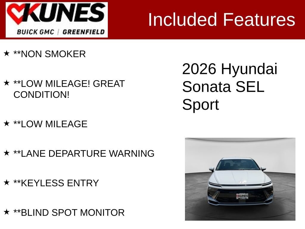 Used 2026 Hyundai Sonata SEL Sport