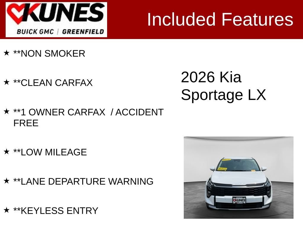 Used 2026 Kia Sportage LX