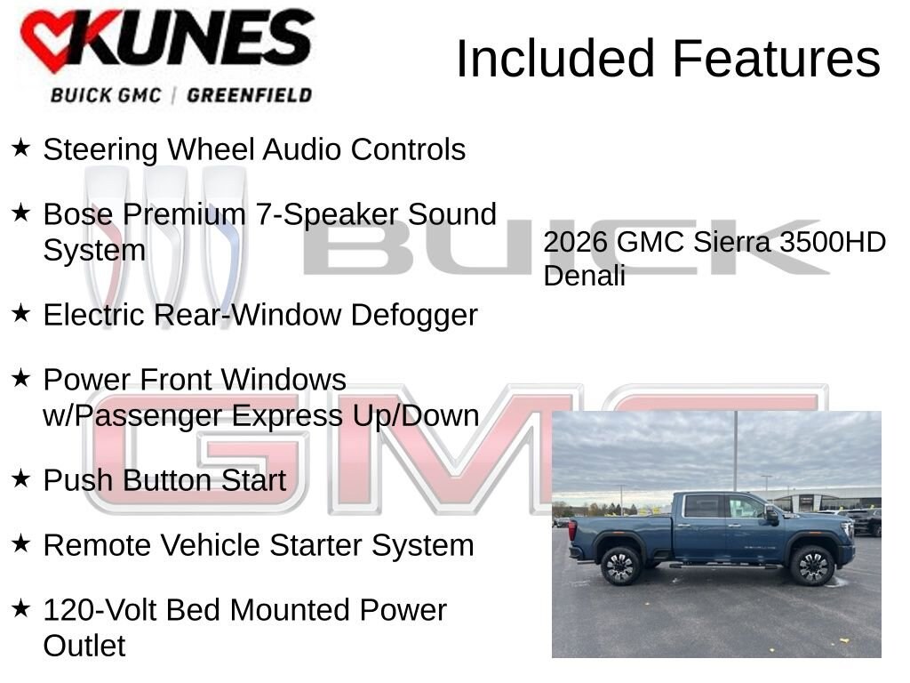 New 2026 GMC Sierra 3500 HD Denali Truck
