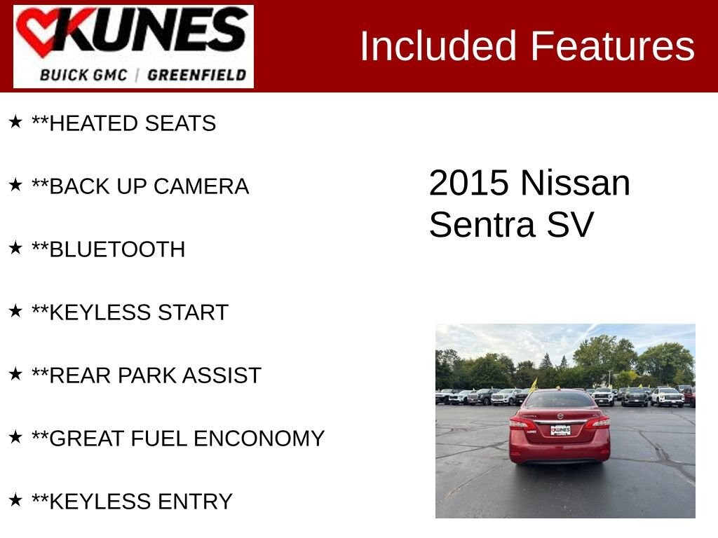Used 2015 Nissan Sentra SV