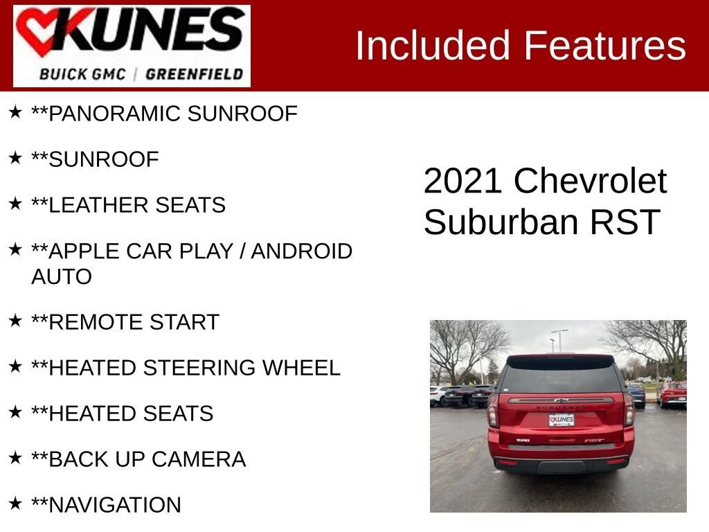Used 2021 Chevrolet Suburban RST SUV