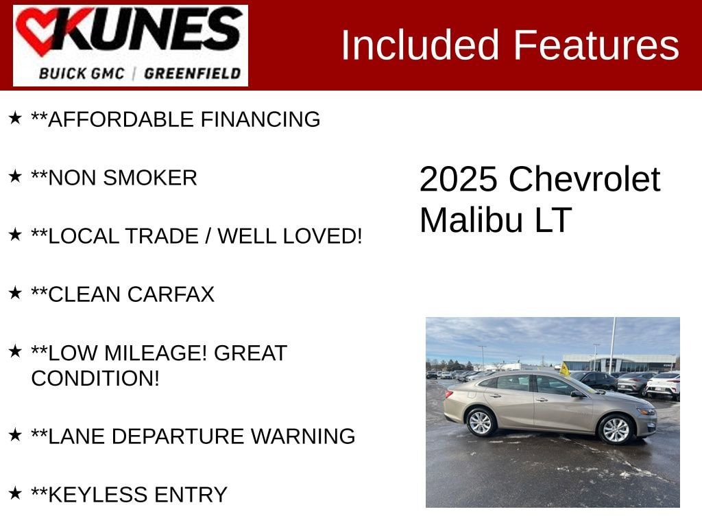Used 2025 Chevrolet Malibu 1LT Car