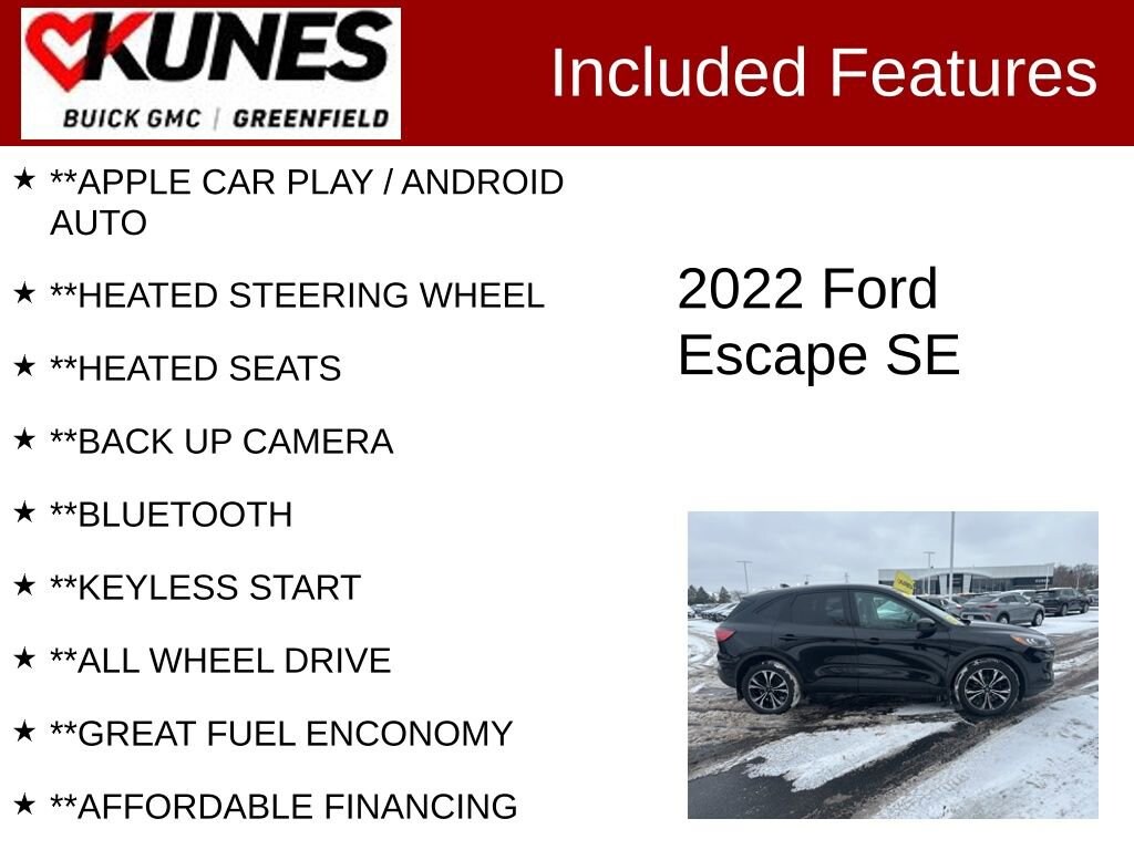 Used 2022 Ford Escape SE