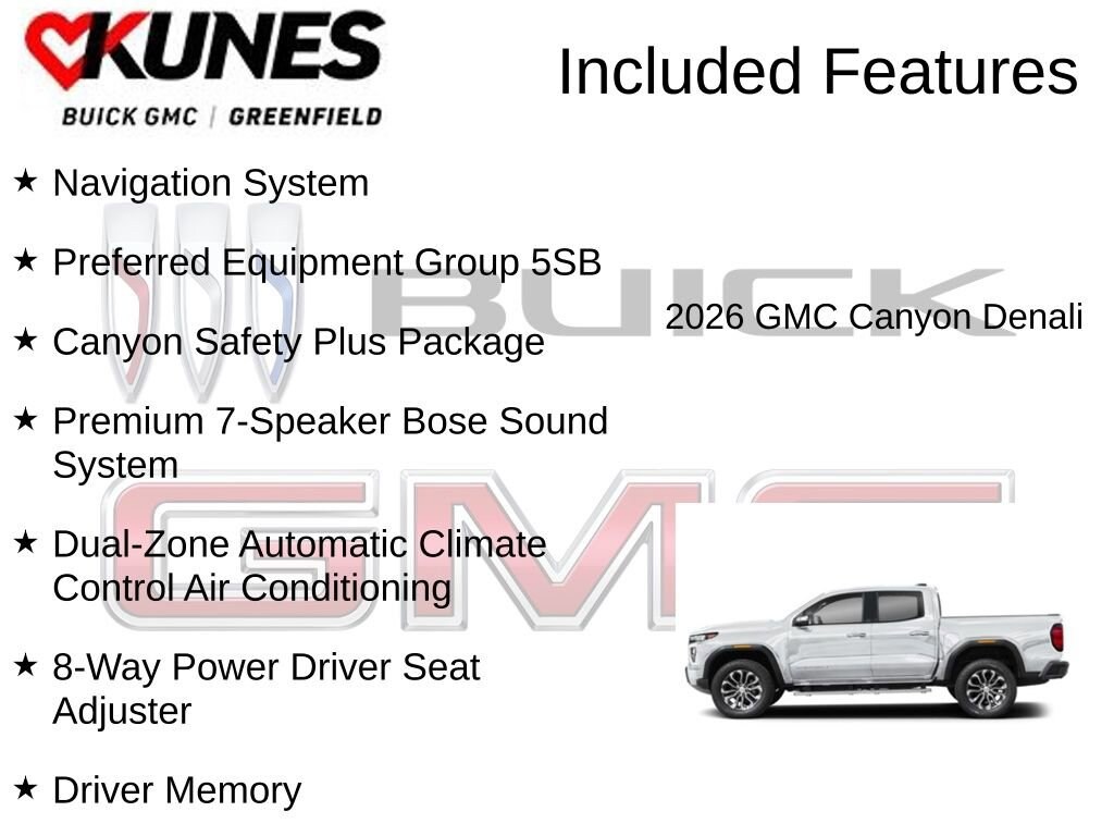 New 2026 GMC Canyon Denali Truck