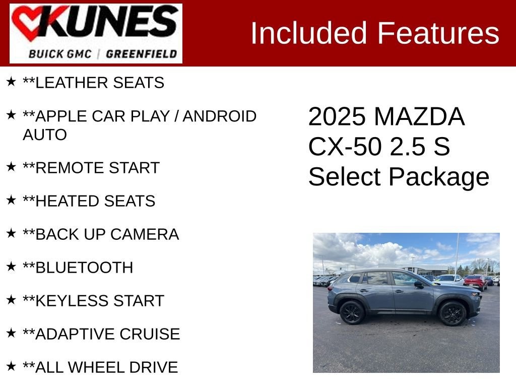 Used 2025 Mazda CX-50 2.5 S Select Package