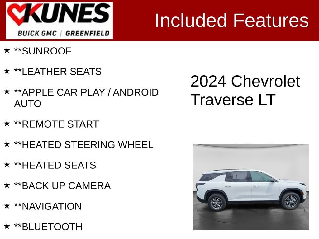 Used 2024 Chevrolet Traverse LT SUV