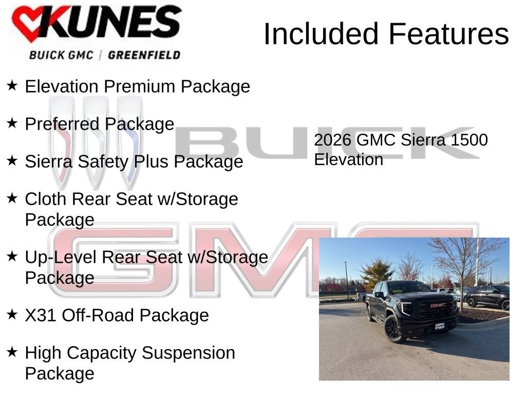 New 2026 GMC Sierra 1500 Elevation Truck
