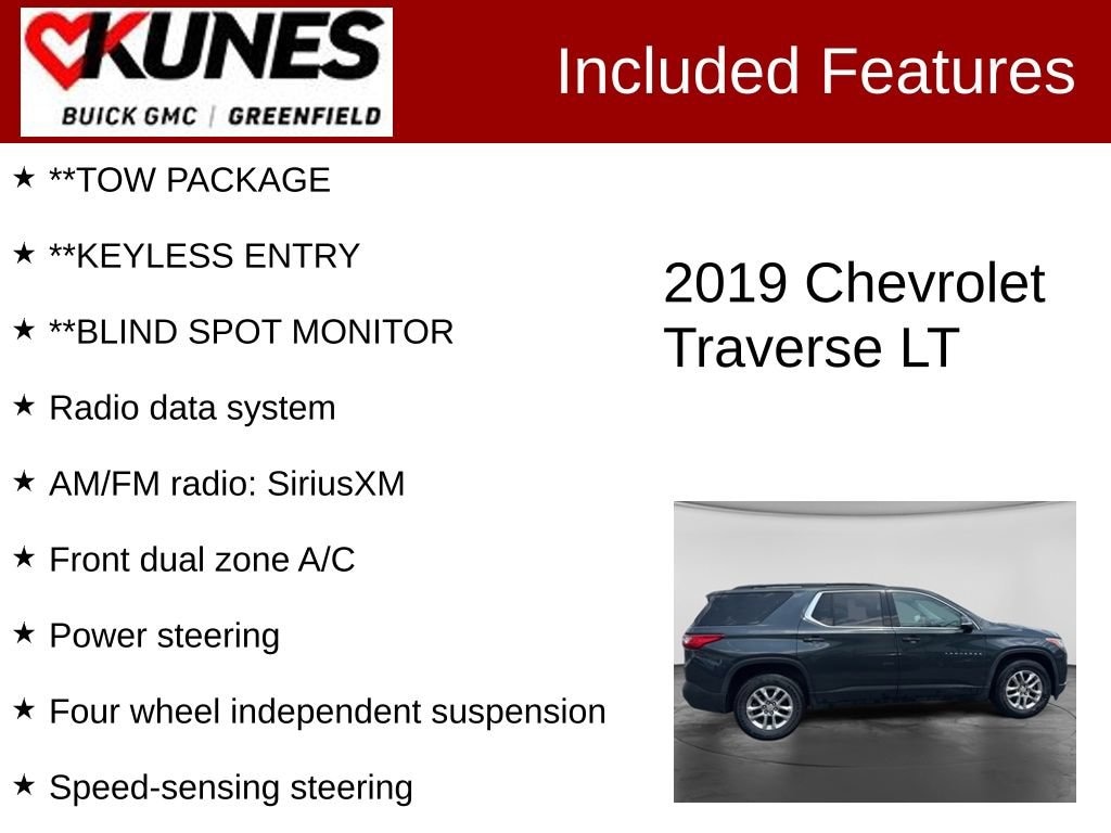 Used 2019 Chevrolet Traverse LT Cloth SUV