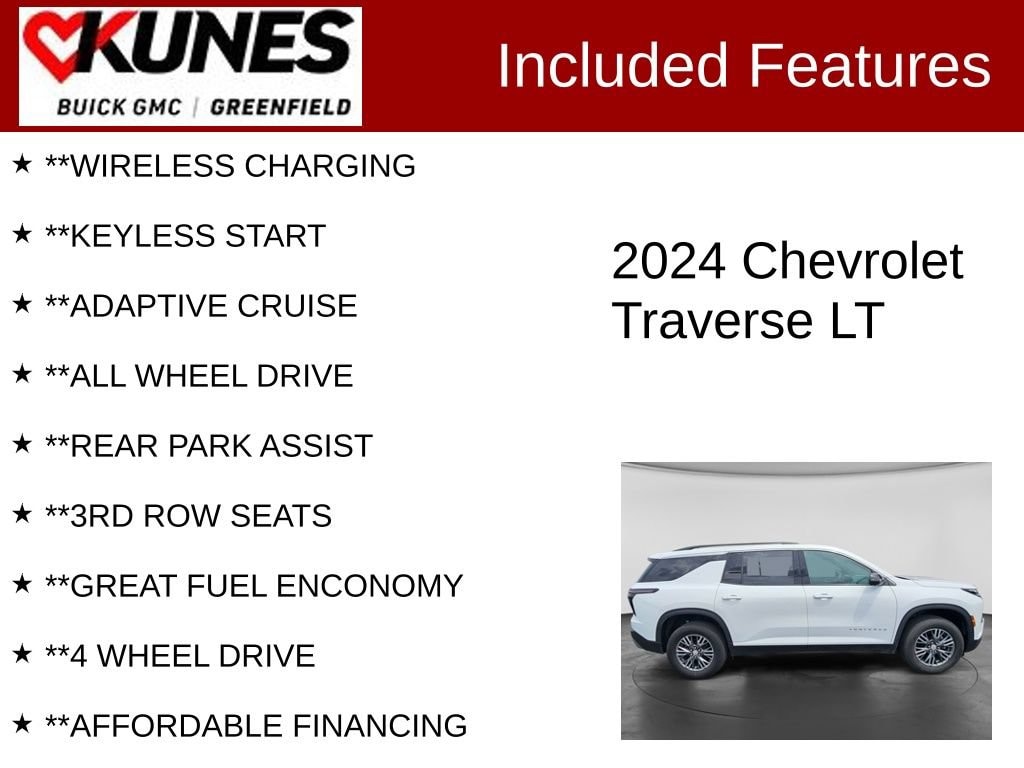 Used 2024 Chevrolet Traverse LT SUV