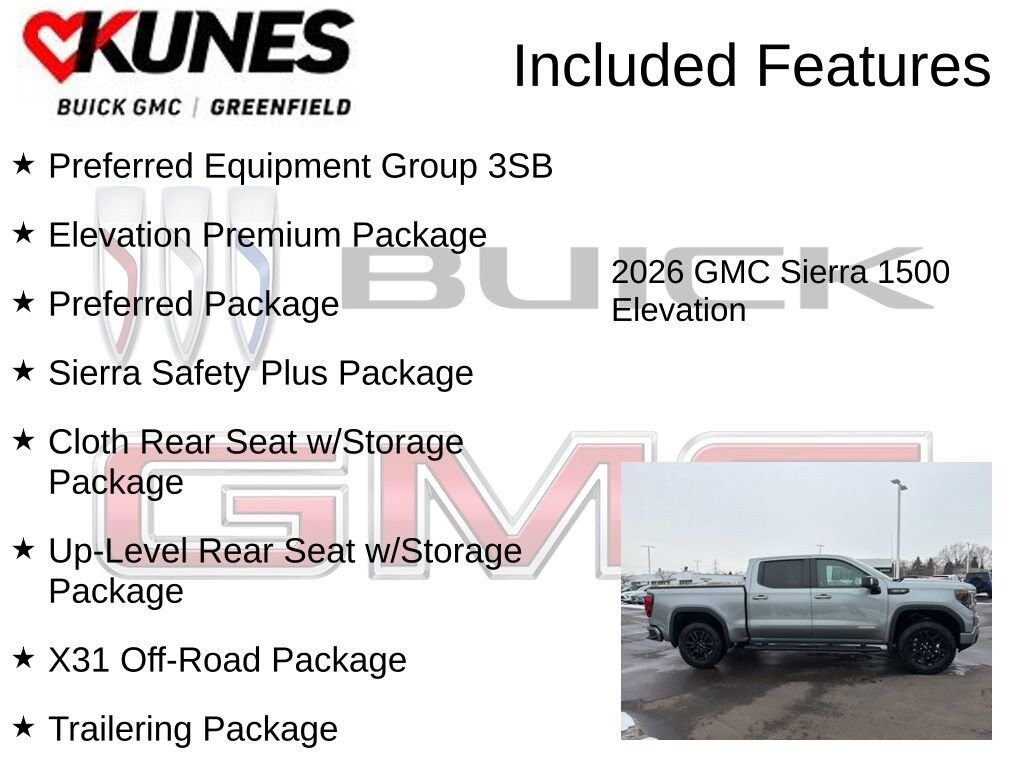 New 2026 GMC Sierra 1500 Elevation Truck