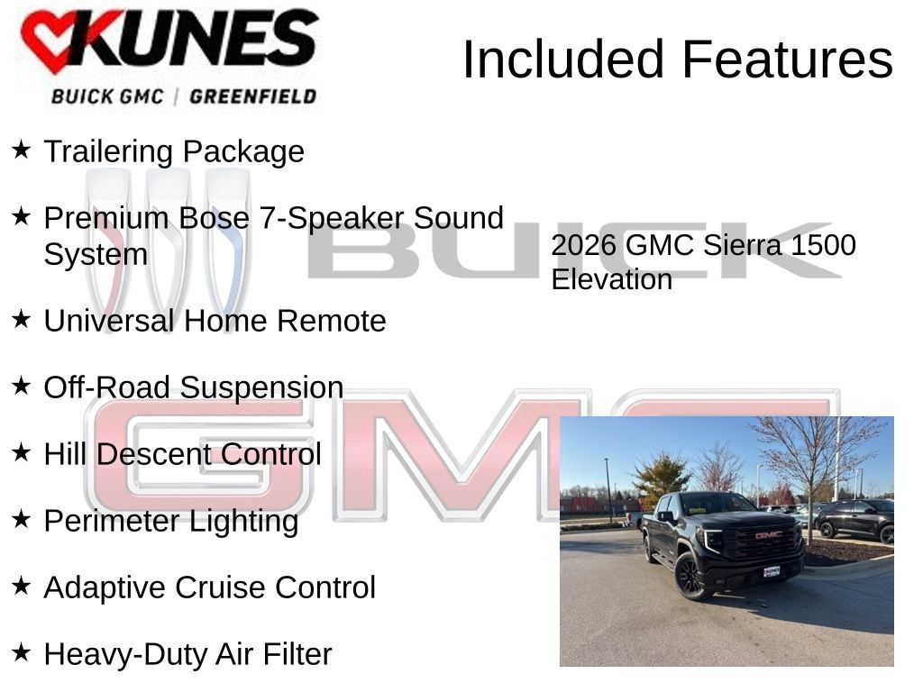 New 2026 GMC Sierra 1500 Elevation Truck