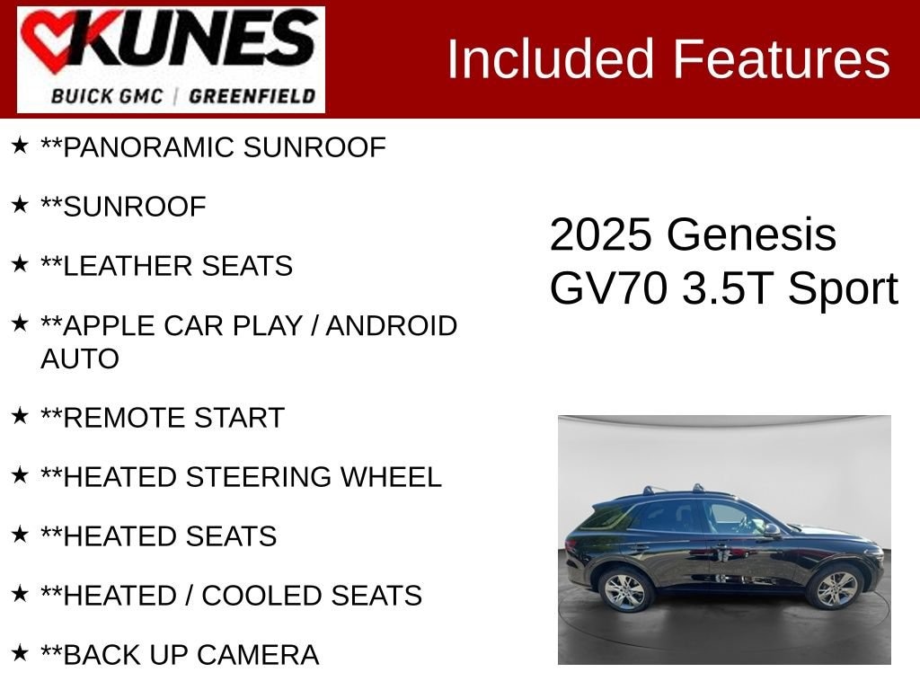 Used 2025 Genesis GV70 3.5T Sport