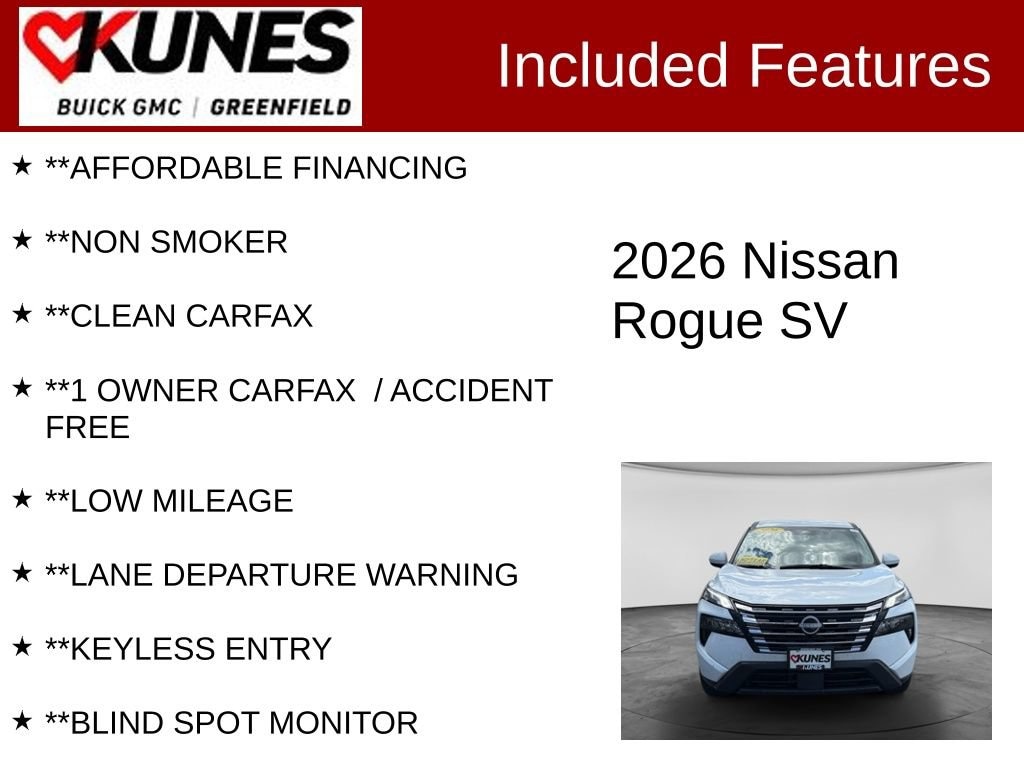 Used 2026 Nissan Rogue SV