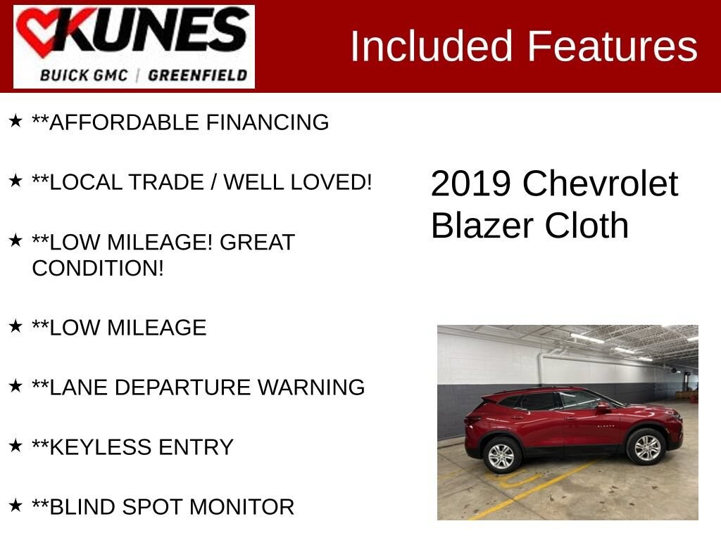 Used 2019 Chevrolet Blazer 4DR FWD LT SUV