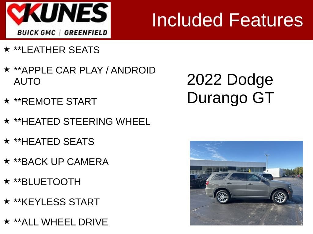Used 2022 Dodge Durango GT