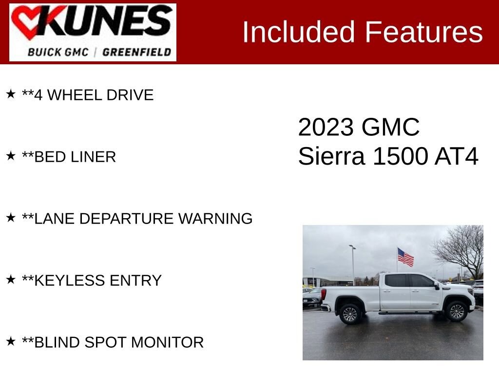 Used 2023 GMC Sierra 1500 AT4 Truck