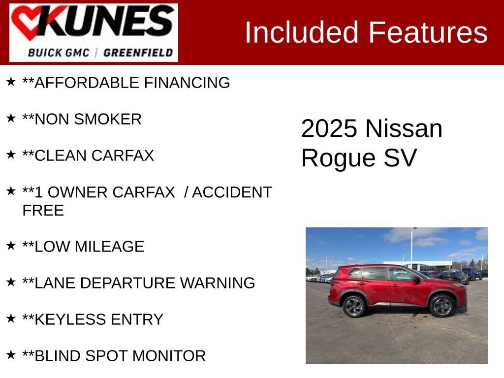 Used 2025 Nissan Rogue SV
