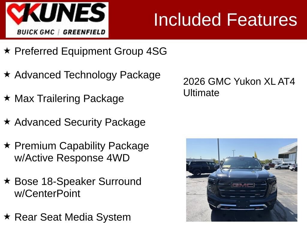 New 2026 GMC Yukon XL AT4 Ultimate SUV