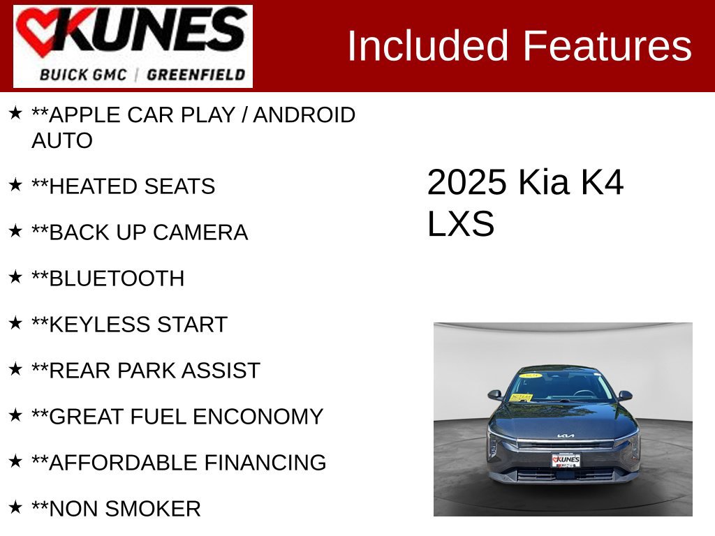 Used 2025 Kia K4 LXS
