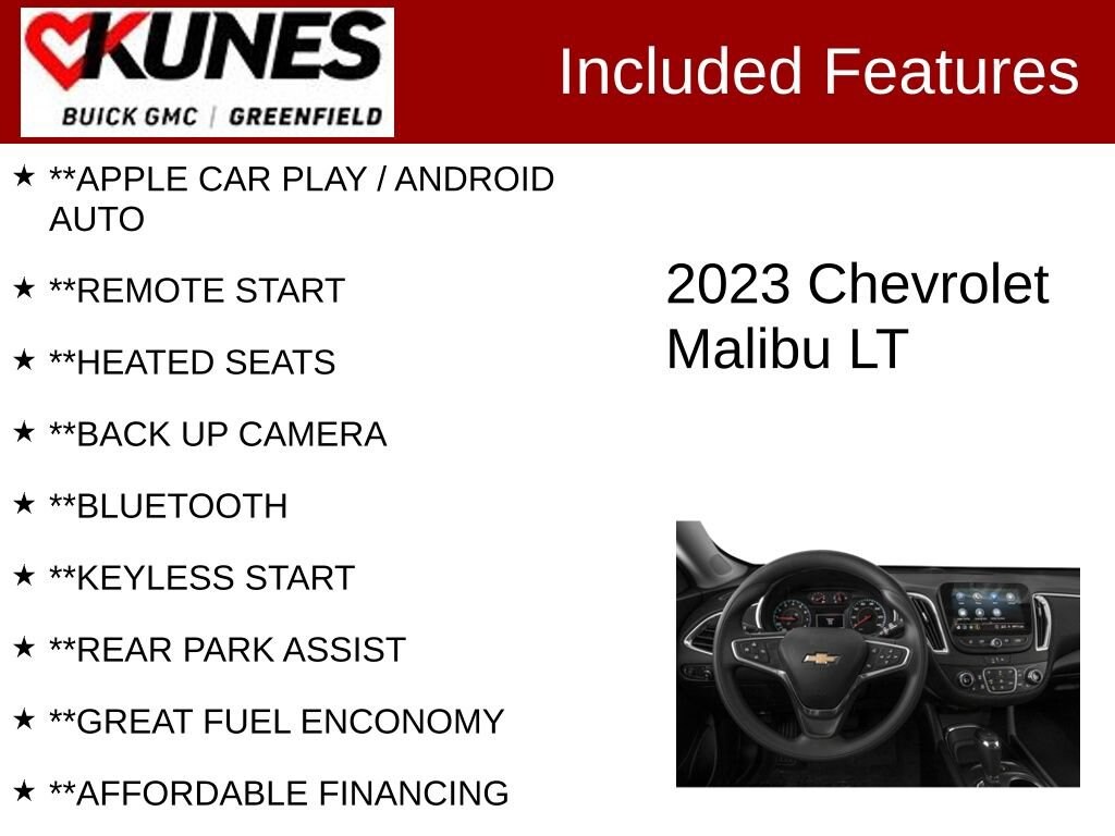 Used 2023 Chevrolet Malibu LT Car
