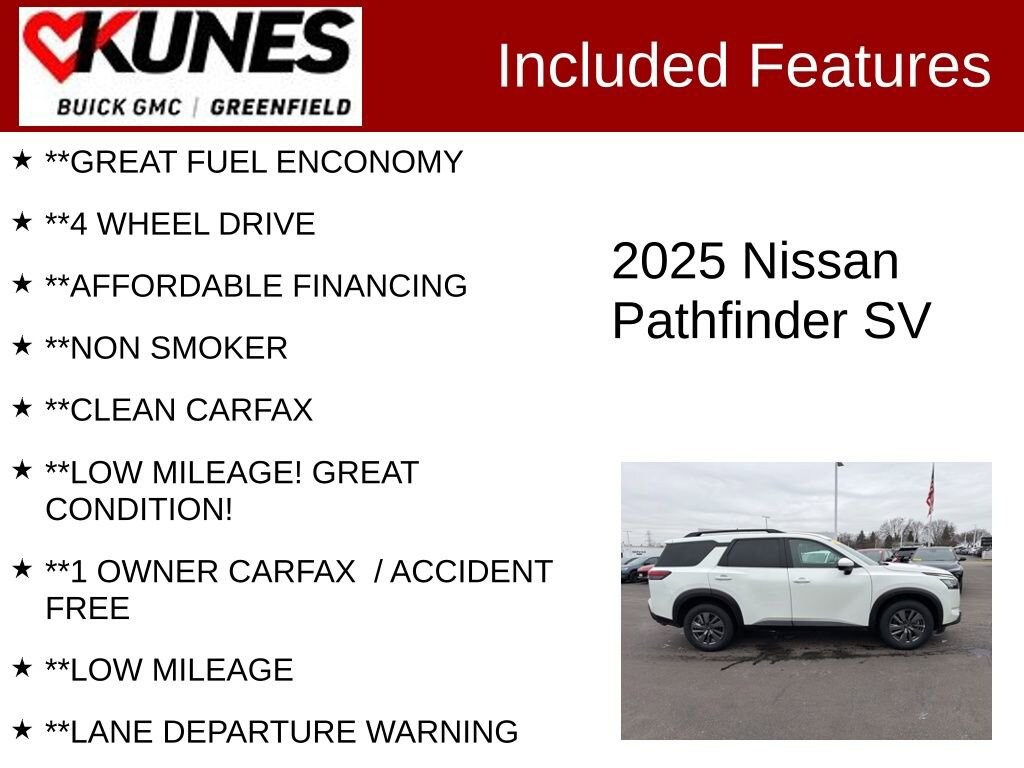 Used 2025 Nissan Pathfinder SV