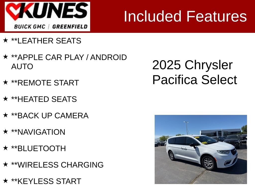 Used 2025 Chrysler Pacifica Select