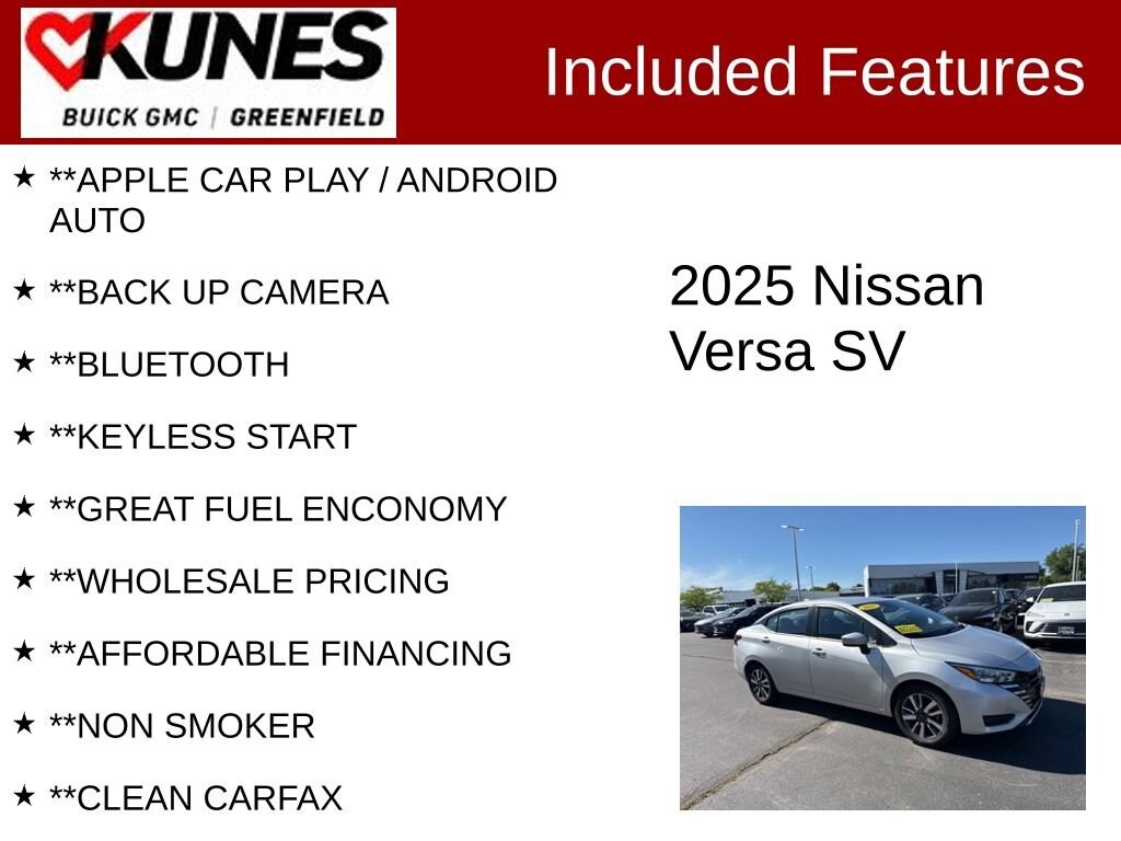 Used 2025 Nissan Versa SV