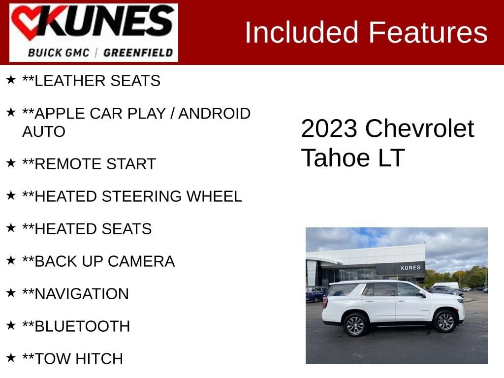Used 2023 Chevrolet Tahoe LT SUV