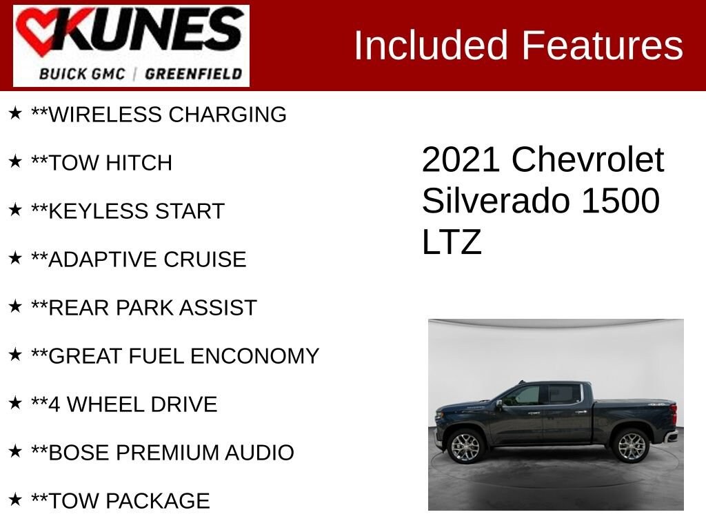 Used 2021 Chevrolet Silverado 1500 LTZ Truck