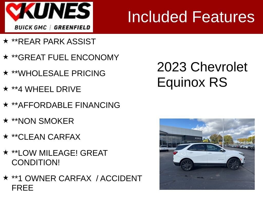 Used 2023 Chevrolet Equinox RS SUV