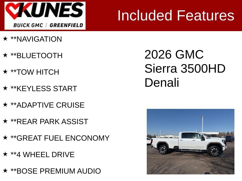 Used 2026 GMC Sierra 3500 HD Denali Truck