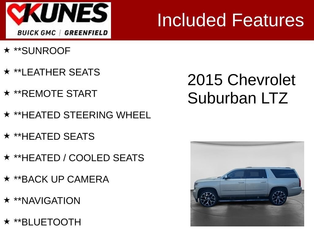 Used 2015 Chevrolet Suburban LTZ SUV
