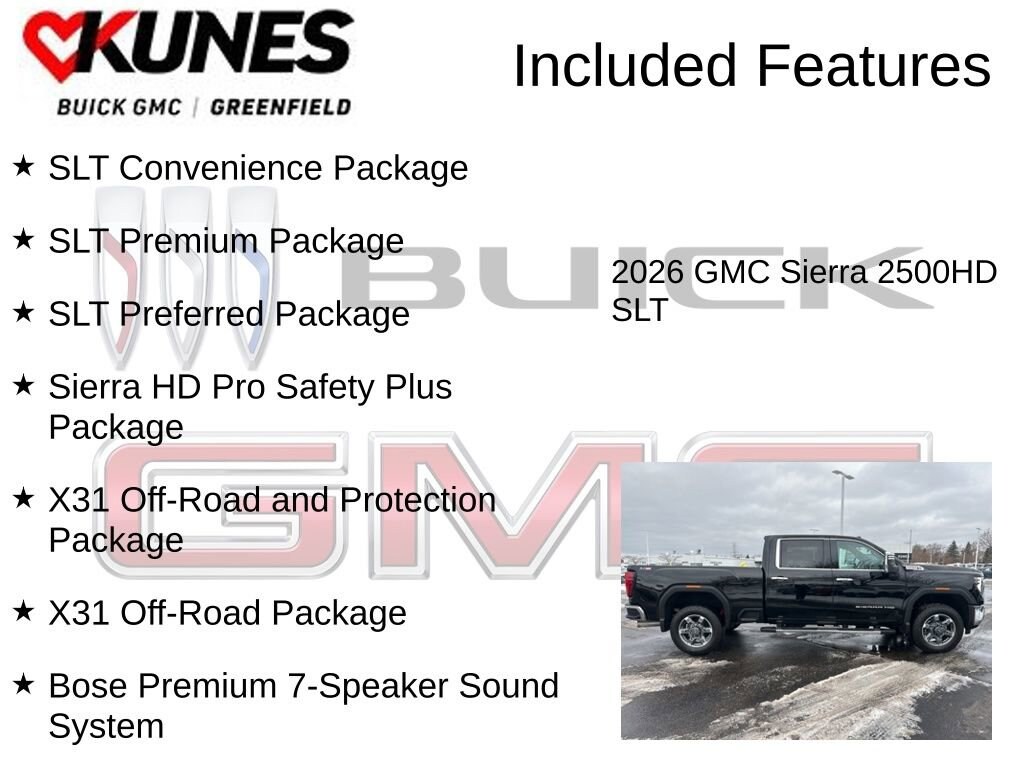 New 2026 GMC Sierra 2500 HD SLT Truck