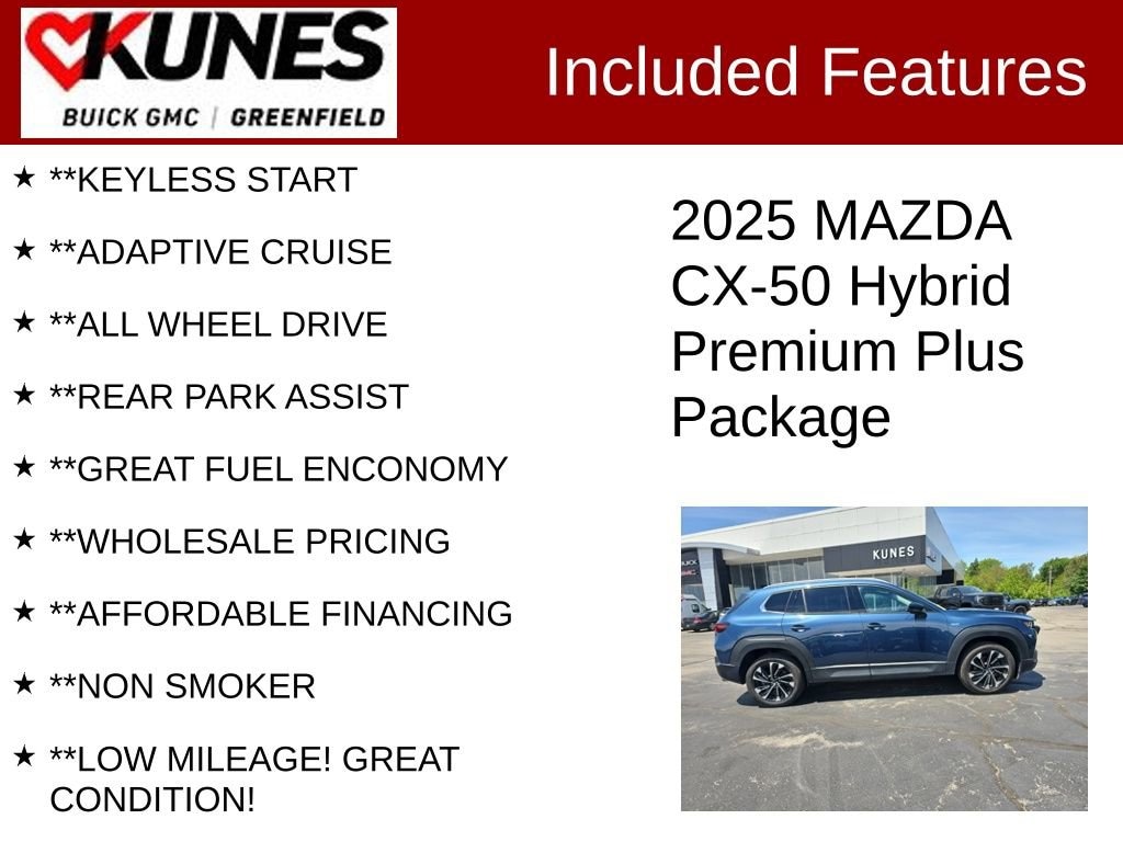 Used 2025 Mazda CX-50 Hybrid Premium Plus Package