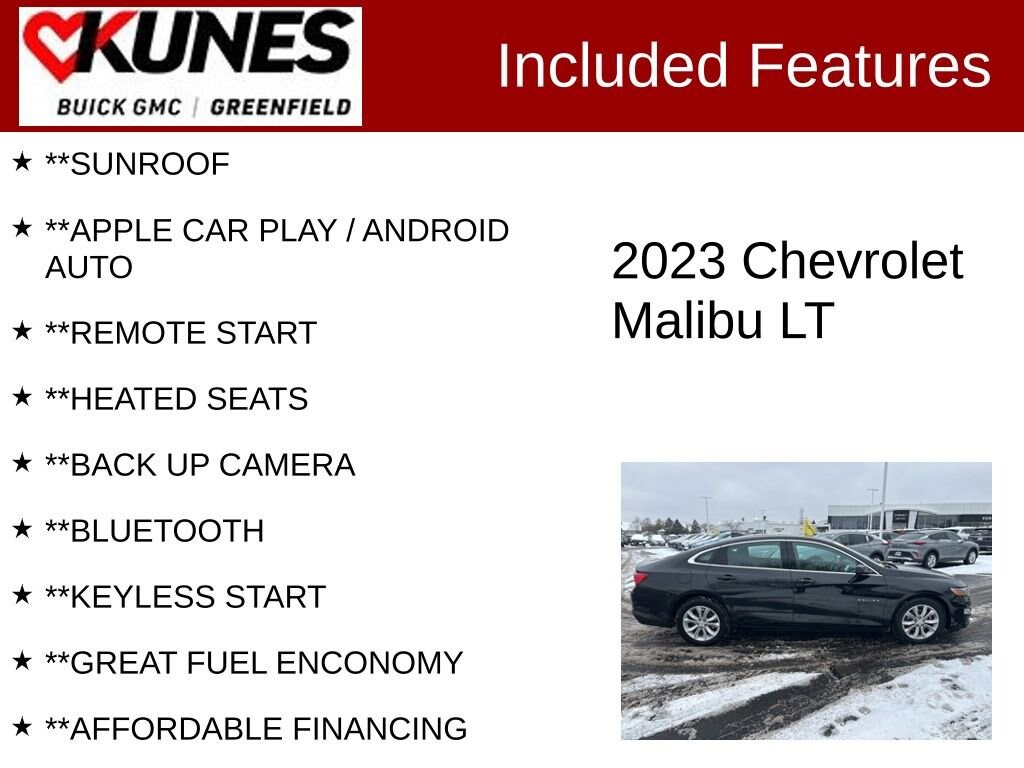 Used 2023 Chevrolet Malibu LT Car