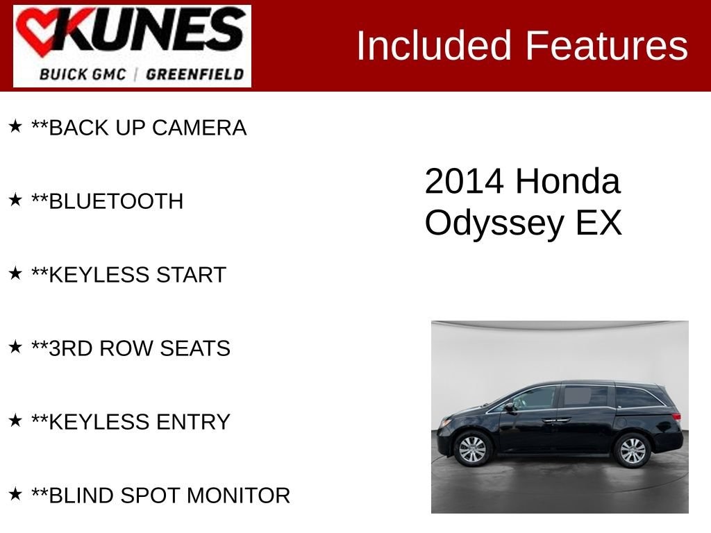 Used 2014 Honda Odyssey EX