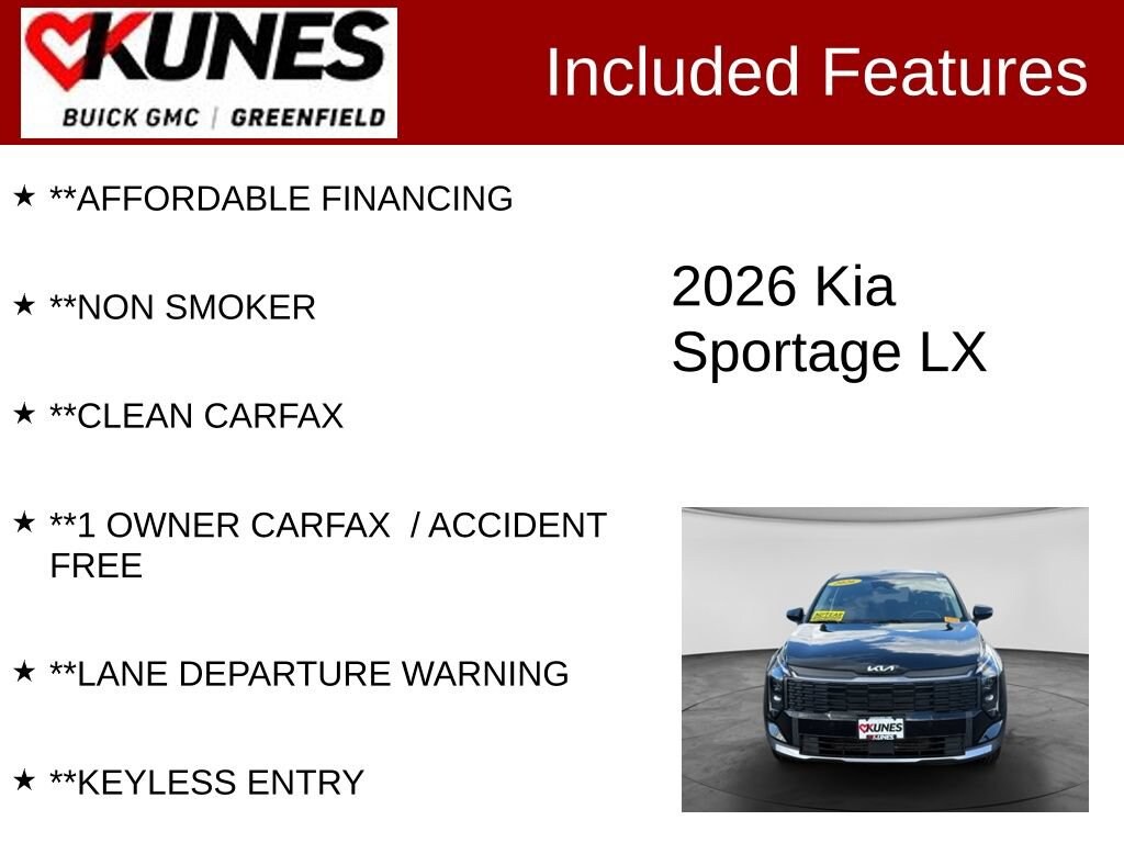 Used 2026 Kia Sportage LX