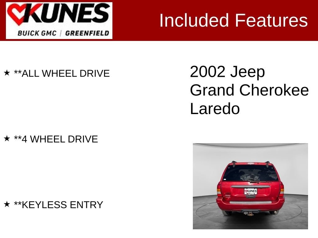 Used 2002 Jeep Grand Cherokee Laredo
