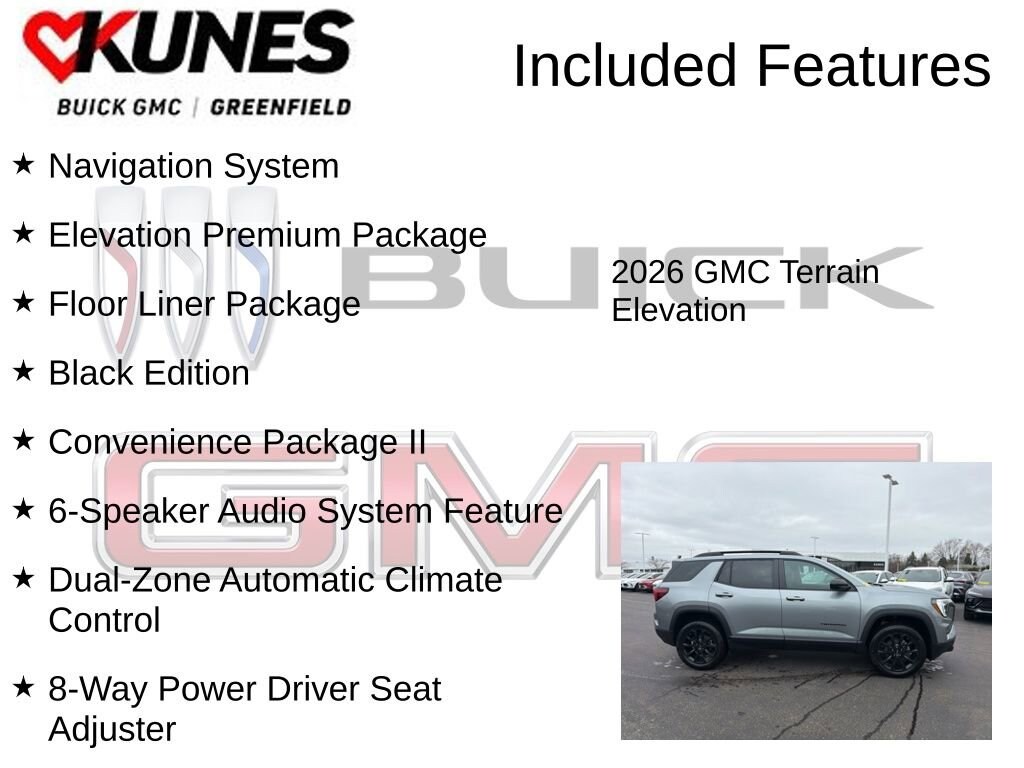 New 2026 GMC Terrain Elevation SUV