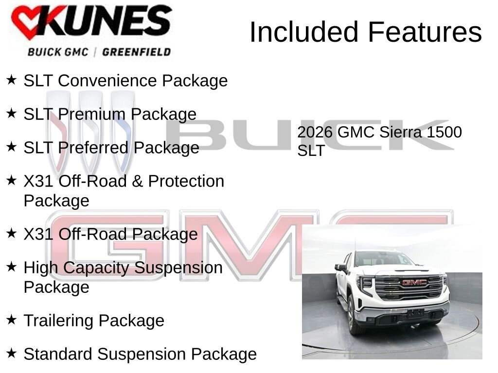 New 2026 GMC Sierra 1500 SLT Truck