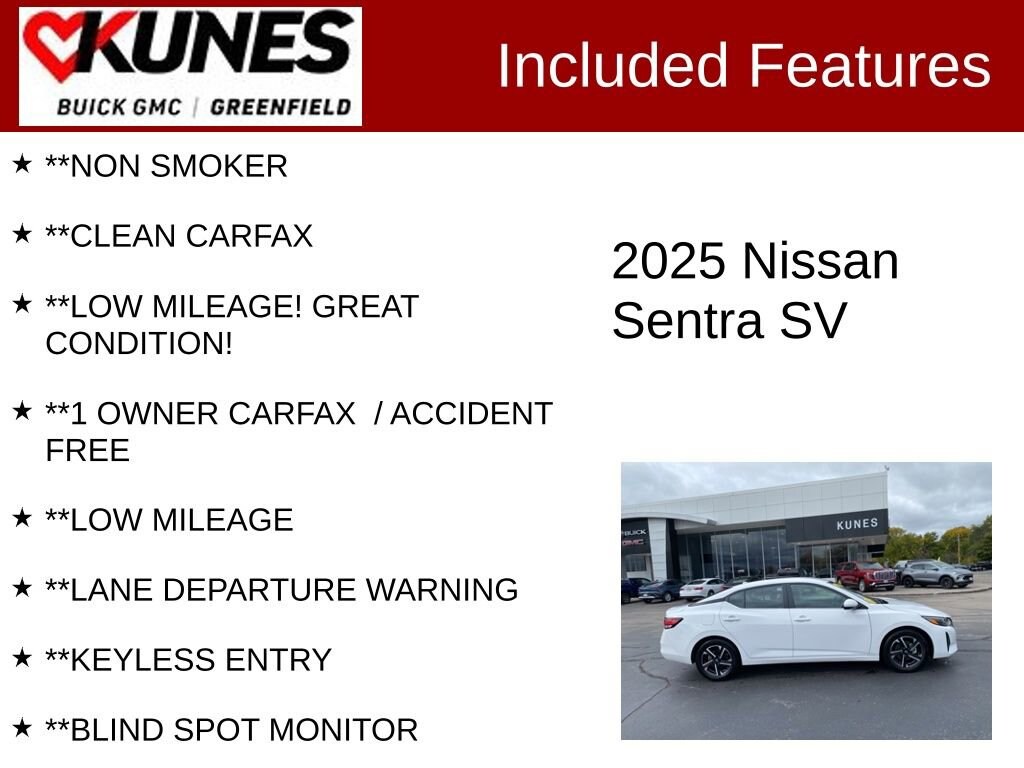Used 2025 Nissan Sentra SV