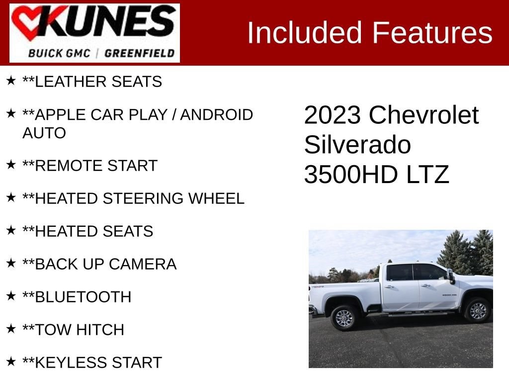 Used 2023 Chevrolet Silverado 3500 HD LTZ Truck
