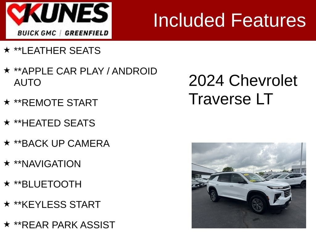 Used 2024 Chevrolet Traverse LT SUV