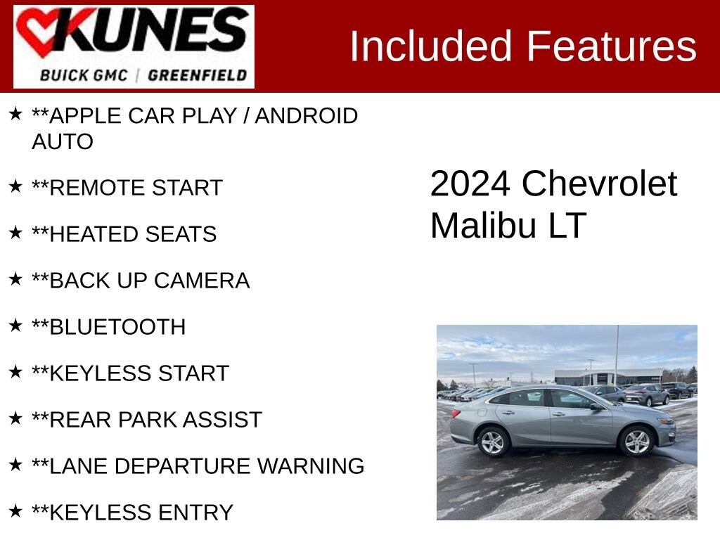 Used 2024 Chevrolet Malibu 1LT Car