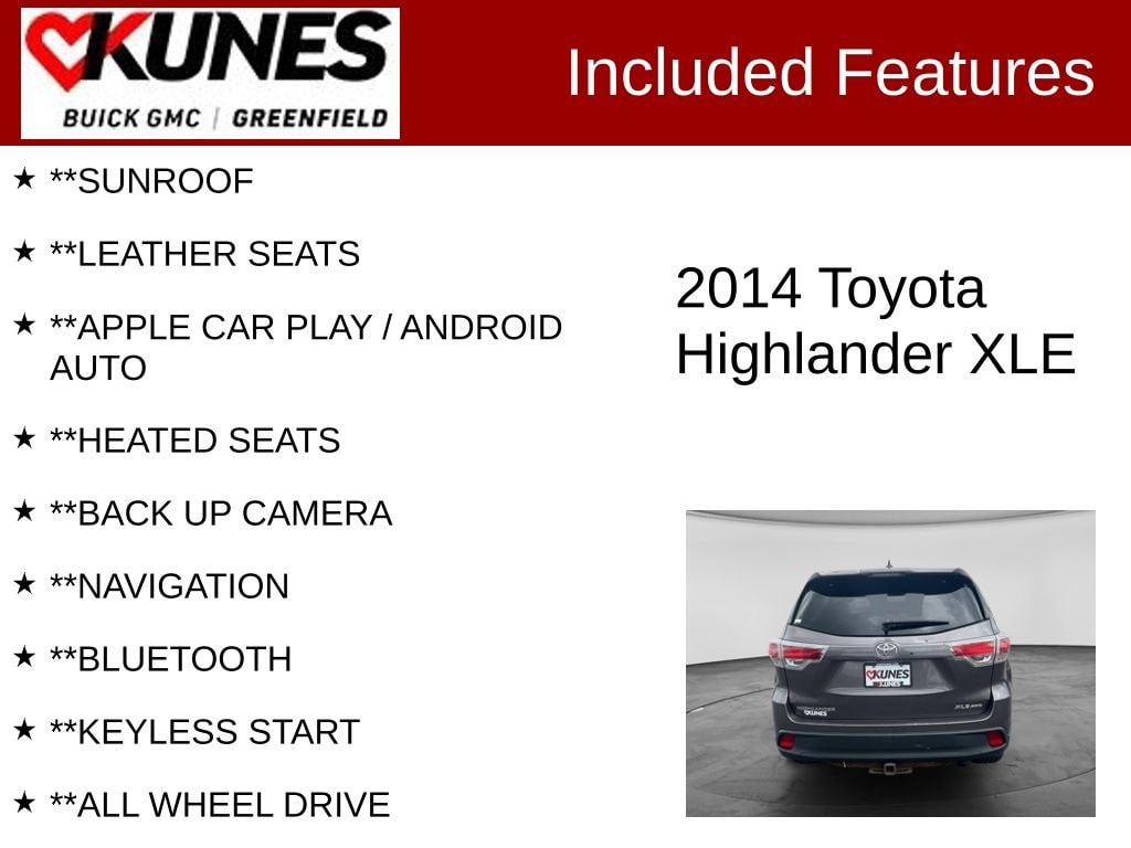Used 2014 Toyota Highlander XLE
