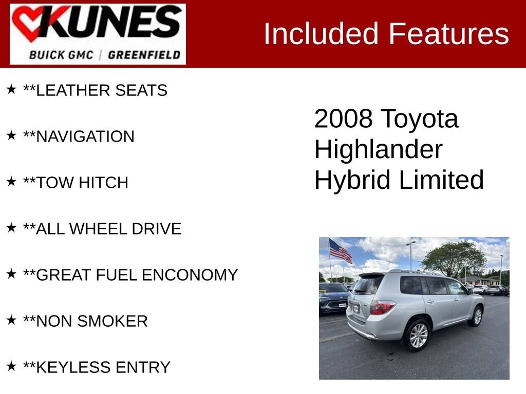 Used 2008 Toyota Highlander Hybrid Limited